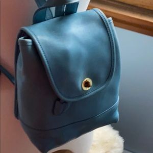 Coach small leather backpack